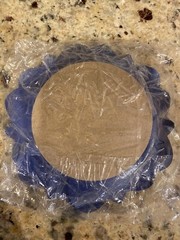 Paper Flower Navy Blue and Beige. Cardstock. New.