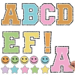 120 Pcs 7 Inch Large Bulletin Board Letters Set Composition Book Printing Col…