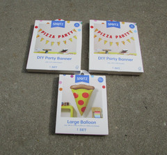 3 Spritz Pizza Party DIY Banner Sets Balloon Kids Birthday Decorations Target