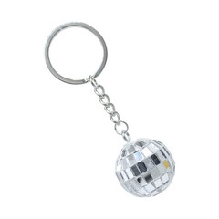 Vintage 1970s Mirror Ball Keyring Disco Party Decoration Car Mirror Ornament Gif