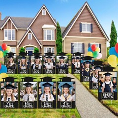 2026 Graduation Decorations– K–12 Photo Display Yard Signs with Stakes, Schoo