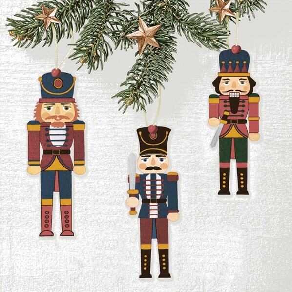 Nutcracker Paper Napkins Lunch Christmas Paper Napkins WOODEN NUTCRACKERS 20pcs