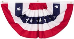1.5 x 3 FT Double-Sided American Flag Banner for Spectacular 4th of July Decor