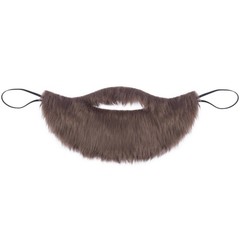 Fake Brown Beard Men’s Beard Brown Costume Facial Hair Male Makeup Cosplay Pa…