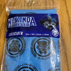 2 Marvel Black Panther Wakanda Forever Tablecloth 52 x 70″ Party Reuseable Vinyl