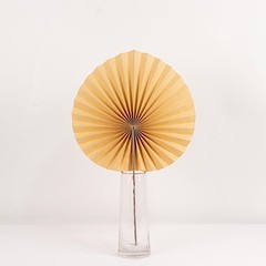 6 Natural 25″ Dried Tropical Palm Leaf Paper Fans Wedding Events Decorations