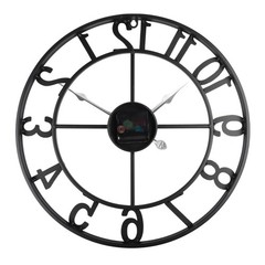 Sleek Metal For outdoor Wall Clock Classic Design Perfect for Any Space
