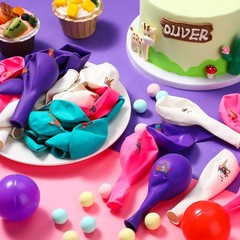 45 Pcs Unicorn Birthday Party Pink and White Balloons Supplies Set USA