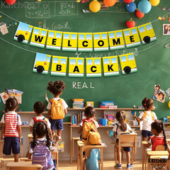 Welcome Back Banner Large, 10 Feet, No DIY | School Bus Welcome Sign | Welcome B