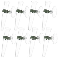 8Pcs Durable Plastic Flower Nutrition Tubes with Suction Cup for Garden Use