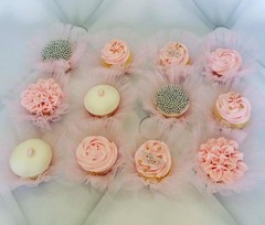 Deluxe wedding birthday party cake tutu decorations pink white black purple