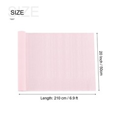 Crepe Paper Roll Crepe Paper Decoration 6.9ft Long 20 Inch Wide, Light Pink