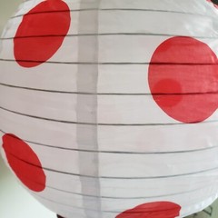 Multicolor Paper Lantern Set of 14, 8 Blue, 4 Red, 2 Orange, Party Decoration