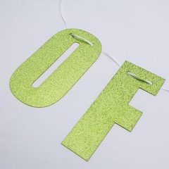 Pre-Strung Party Decorations Get out of my Swamp Bunting Banner Green Glitter…
