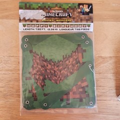NEW Minecraft Birthday Banner «Happy Birthday» Over 7 Feet Long!