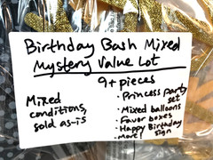 Birthday Bash Mixed Value Lot Princess Party Set Balloons Favor Pack 9+ Pcs