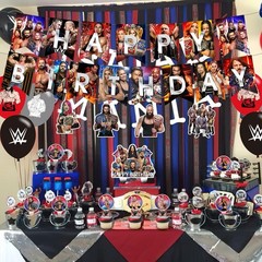 Wrestling Birthday Decorations,Wrestling Boxing Match Party Supplies Include …