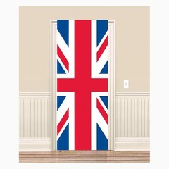 UNION JACK FLAG DOOR COVER BRITISH ENGLAND ROYAL PARTY DECORATION POSTER
