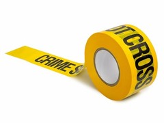 Crime Scene Do Not Cross – barricade movie prop tape ~ 50 FEET LONG!