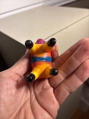 Vintage Miniature Donkey Piñata Multi color Plastic Dollhouse China