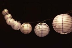 4″ Lavender Round Paper Lantern, Even Ribbing, Hanging Decoration (10 Pack)