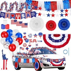 250th Anniversary Parade Car Decorations Kit 4th of July Patriotic Golf Cart …