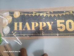 LARGE HAPPY BIRTHDAY BANNER 20» X 10′ USED 1 TIME EXCELLENT CLEAN CONDITION