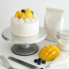 Fake Cake Dessert Artificial Chocolate with Cream Mango Cupcake Faux Food Model