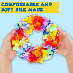 Luau Party Decorations – 24 Pack Leis for Luau Party | Hawaiian Decorations Favo