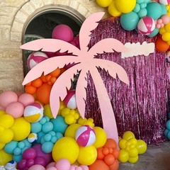 Pink Yellow Orange Balloon Garland, 131PCS and Arch with Rose Red Blue Latex …