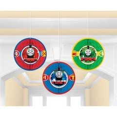 2 Sets Of Thomas and Friends Honeycomb Decorations