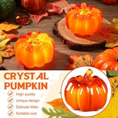 2 Pcs Light up Fall Pumpkin Halloween Pumpkin Decorations Autumn Thanksgiving…