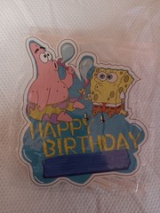 SpongeBob Happy Birthday Kit – Balloons, Banner, Large And Small Plates Etc