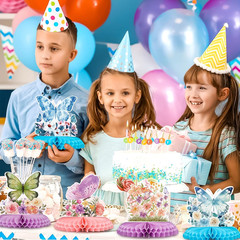 12 Pcs Butterfly Centerpieces for Tables Floral Butterfly Birthday Party Deco…