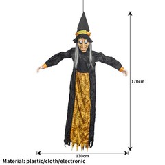 Halloween Decoration Witch Voice Control Props Ghost Haunted House Bar Toy JQ