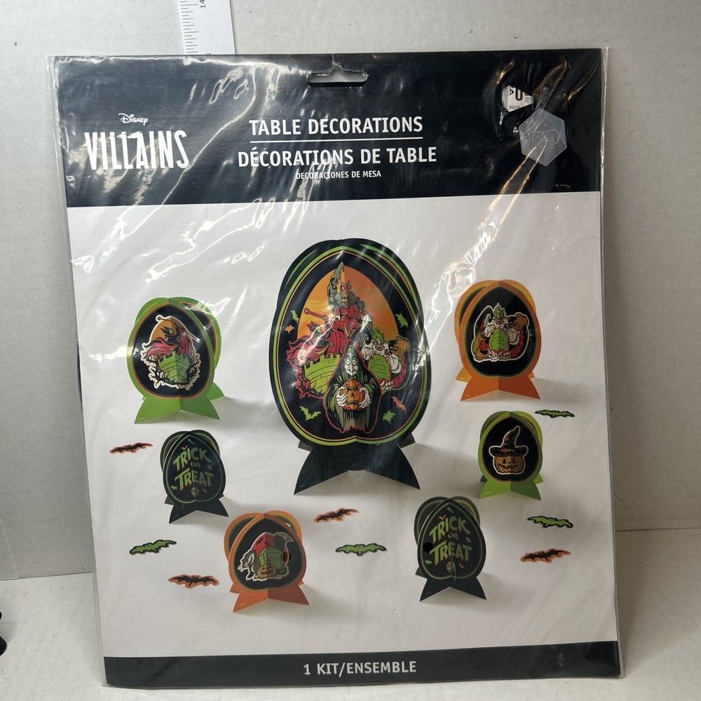 Disney Villains Table Decoration Centerpiece Kit 31 Pieces Halloween Ursula NEW