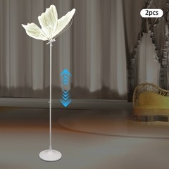 2PC Butterfly Floor lamp Ceiling Lamp Romantic Decoration Party Atmosphere Props