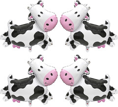 Cute Cartoon Cow Balloon Barnyard Farm Animal Themed Party Decoration Western Co
