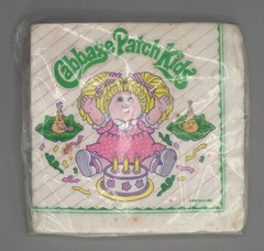 Vintage 80s Cabbage Patch Kids Birthday Party Supplies Decorations Lot Hats 1983