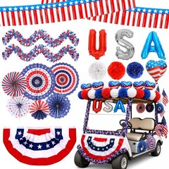250th Anniversary Parade Golf Cart Decoration Kit 4th of July Golf Cart Decorati
