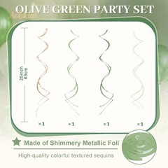 Sage Green Party Decorations Kit – Birthday, Baby Shower, Bridal Shower, Boho We