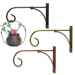For Outdoor Hanging Basket Support for Concrete Posts Carbon Steel Black Copper