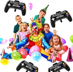 Reusable Game Controller Balloons – Fun 4 Pack for Boys & Girls Birthday Parties