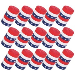 15 Rolls USA Independence Day Party Streamers, Red White Blue Crepe Paper
