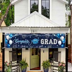 Class of 2025 Graduation Party Decoration Kit Cake Topper and Cash Gift Box Surp