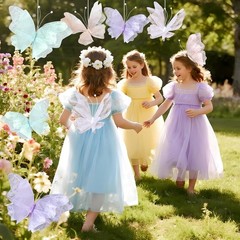 3D Hanging Butterfly Decorations, Butterfly Birthday Party Decorations, 6 Pcs Wa