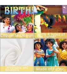 En-canto Happy Birthday Backdrop 5×3 FT Birthday Party Decorations