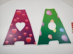 Happy Birthday Yard Signs w/Stakes 16” Large Size Letters Includes Numbers