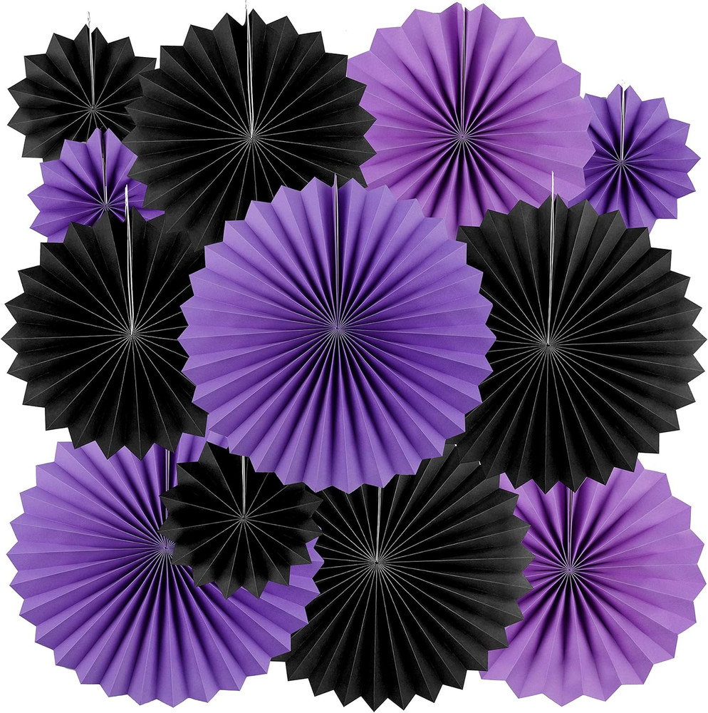 Video Game Party Hanging Paper Fans – Gaming Birthday Wedding Bridal Shower Bach