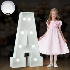 3FT Marquee Light Up Letters, Cool White Light Up Letters A, Large Marquee Le…